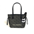 کیف کارل لاگرفیلد مشکی مدل Small ikon monogram tote bag