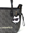 کیف کارل لاگرفیلد مشکی مدل Small ikon monogram tote bag