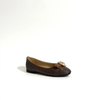 کالج عروسکی بالرین مایکل کورس قهوه ای مدل honey signature logo ballet flat