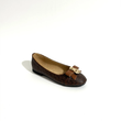 کالج عروسکی بالرین مایکل کورس قهوه ای مدل honey signature logo ballet flat