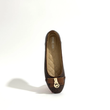 کالج عروسکی بالرین مایکل کورس قهوه ای مدل honey signature logo ballet flat