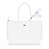 کیف لاکوست سفید مدل shopping tote bag