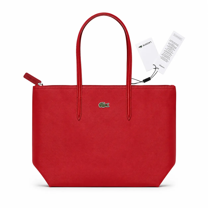کیف لاکوست قرمز مدل shopping tote bag