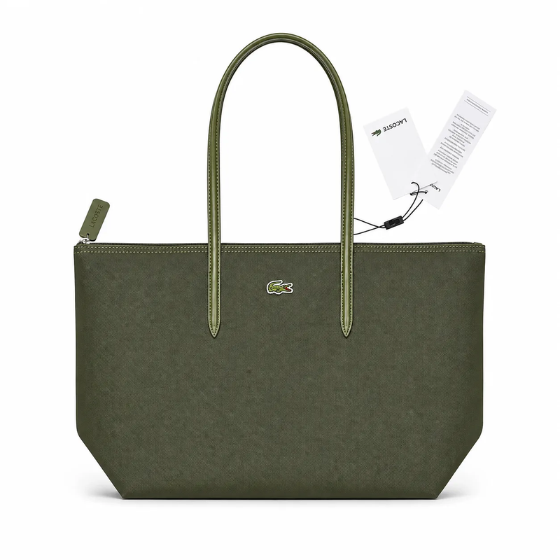 کیف لاکوست سبز مدل shopping tote bag