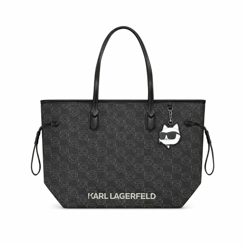 توت بگ کارل لاگرفیلد مشکی مدل Ikon mono tote