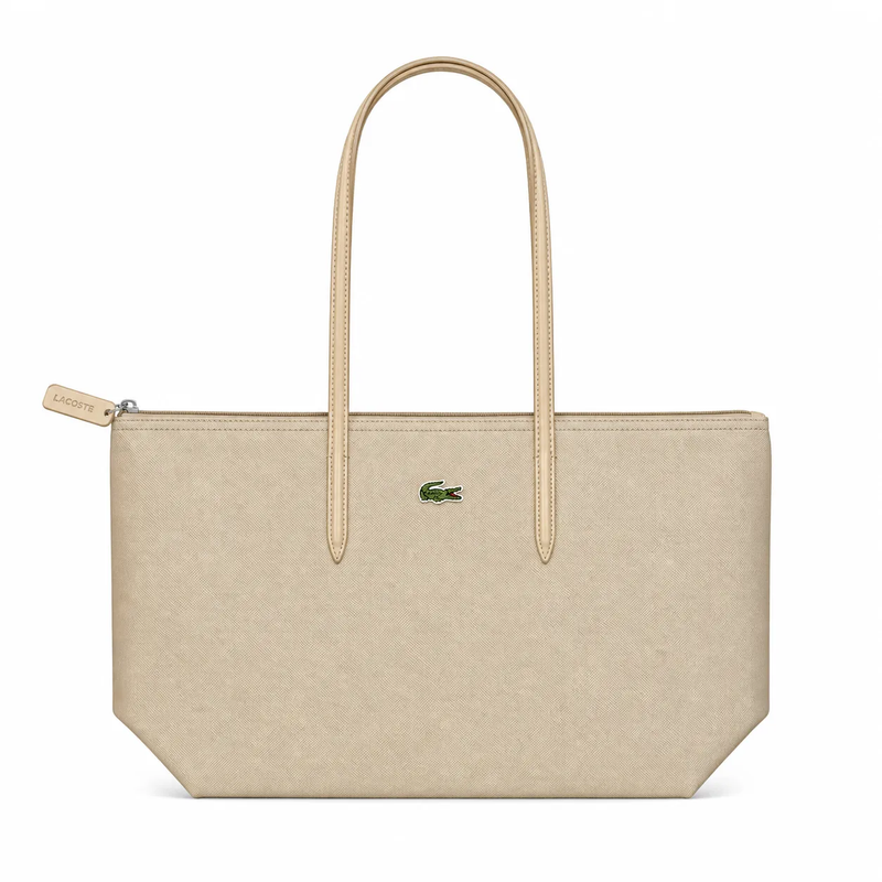 توت بگ لاکوست کرم مدل shopping tote bag
