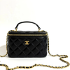 کیف شنل مشکی مدل Top handle vanity case