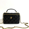 کیف شنل مشکی مدل Top handle vanity case