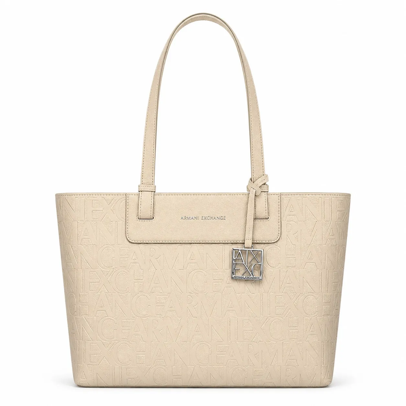 کیف آرمانی اکسچنج کرم مدل Liz tote bag