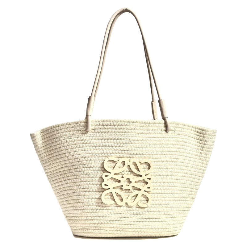 کیف حصیری کرم مدل Loewe