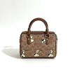 کیف کوچ مینی صندوقی اسنوپی قهوه ای مدل COACH X Peanuts 