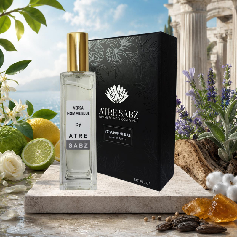 عطر ورساچه پور هوم (ورساچه آبی) مرد اختصاصی ATRE SABZ اکستریت 30 میلی لیتر