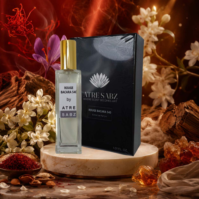 عطر باکارات رژ 540 یونیسکس اختصاصی ATRE SABZ اکستریت 30 میلی لیتر
