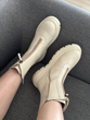  نیم بوت زنانه استرادیواریوس مدل00007-Stradivarius-Flat-Ankle-Boots