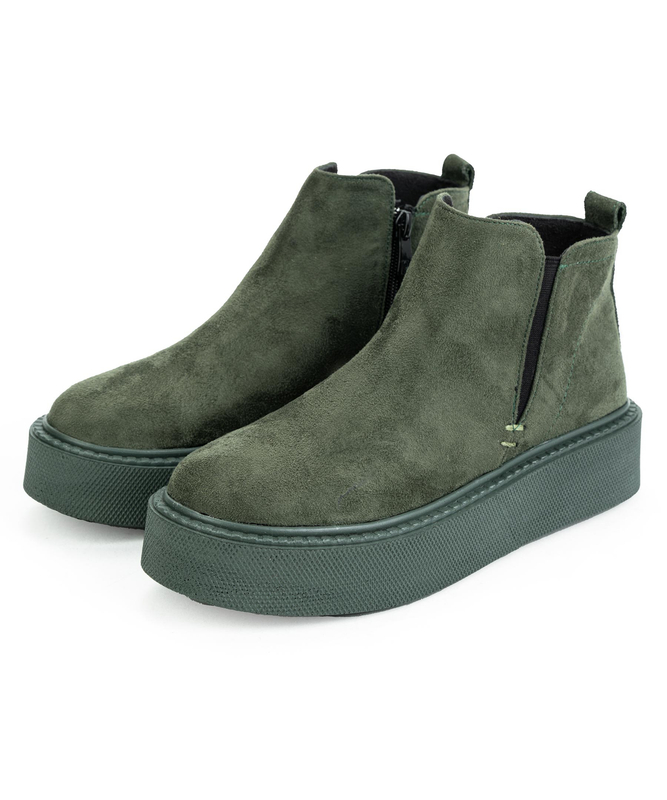 نیم بوت زنانه استرادیواریوس مدل00016-Stradivarius-Flat-Ankle-Boots