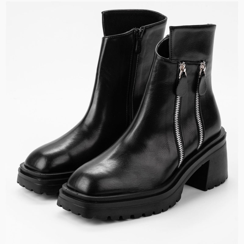 نیم بوت زنانه استرادیواریوس مدلStradivarius-Flat-Ankle-Boots