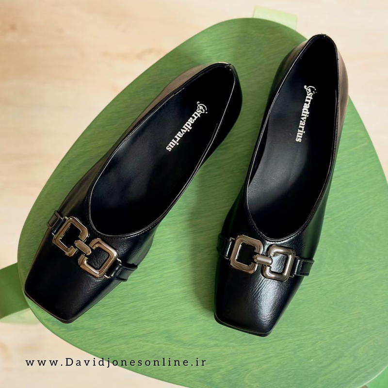کفش کالج زنانه استرادیواریوس مدلStradivarius-Flat-shoes-FBl13