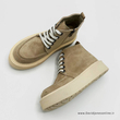 نیم بوت زنانه استرادیواریوس مدل Stradivarius Flat Ankle Boots - BTB35