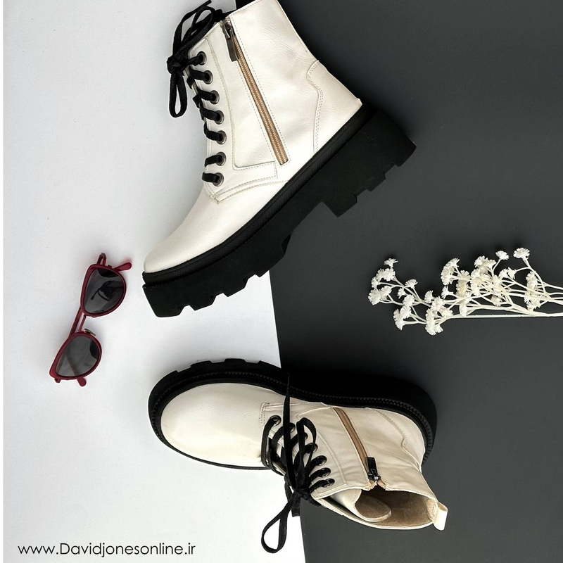 نیم بوت زنانه استرادیواریوس مدل00001-Stradivarius-Flat-Ankle-Boots