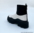 نیم بوت زنانه استرادیواریوس مدل Stradivarius Flat Ankle Boots - BTW71