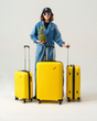 سِت چمدان مدل David Jones BA-8001-3_Full Set-J