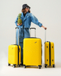 سِت چمدان مدل David Jones BA-8001-3_Full Set-J