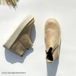 نیم بوت زنانه مدل 00025-Stradivarius-Flat-Ankle-Boots