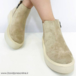 نیم بوت زنانه مدل 00025-Stradivarius-Flat-Ankle-Boots