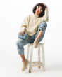 نیم بوت زنانه مدل 00025-Stradivarius-Flat-Ankle-Boots