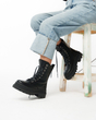 نیم بوت زنانه استرادیواریوس مدل Stradivarius Flat Ankle Boots - BTB60
