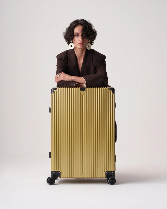 سِت چمدان مدل Rose-Merry-RL-318-3S-Gold