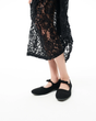 کفش کالج زنانه استرادیواریوس مدل Stradivarius Flat shoes - FBl83