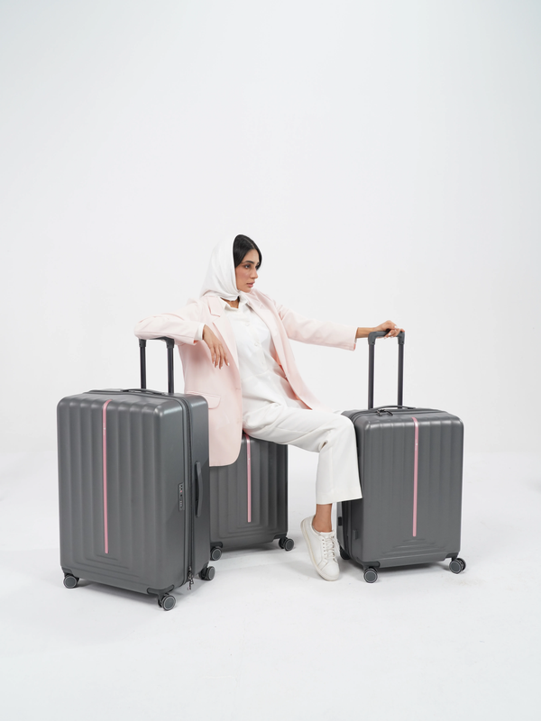 چمدان سایز متوسط مدل Rose Merry RL-203-Medium_Grey