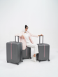 مجموعه 3 عددی چمدان رزمری مدل Rose Merry RL-203-3J_Black