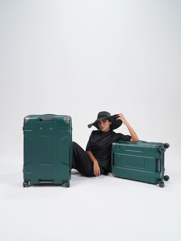 چمدان سایز متوسط مدل Rose Merry RL-204-Medium_D.green