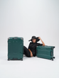 مجموعه 3 عددی چمدان رزمری مدل Rose Merry RL-204-3J_D.Green