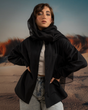شومیز زنانه بغل دکمه لینن 00208 Rose Merry-سفید