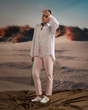 شومیز زنانه بغل دکمه لینن 00208 Rose Merry-سفید