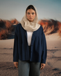 شومیز زنانه بغل دکمه لینن 00208 Rose Merry-سفید