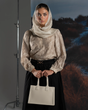 بلوز میدی زنانه وال ژاکارد 304450 Rose Merry-نسکافه ای