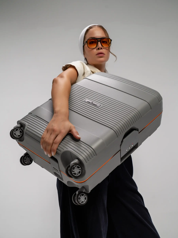 چمدان سایز بزرگ مدل Rose Merry RL-201-3z-Large_Grey