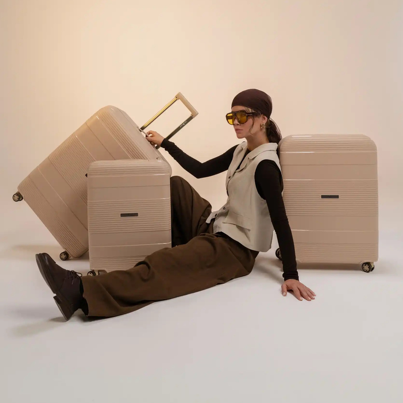 مجموعه 3 عددی چمدان رزمری مدل Rose Merry RL-201-3z_Champagne