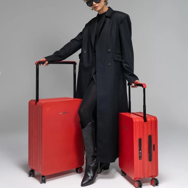 مجموعه 2 عددی چمدان رزمری مدل Rose Merry RL-601-2p-red