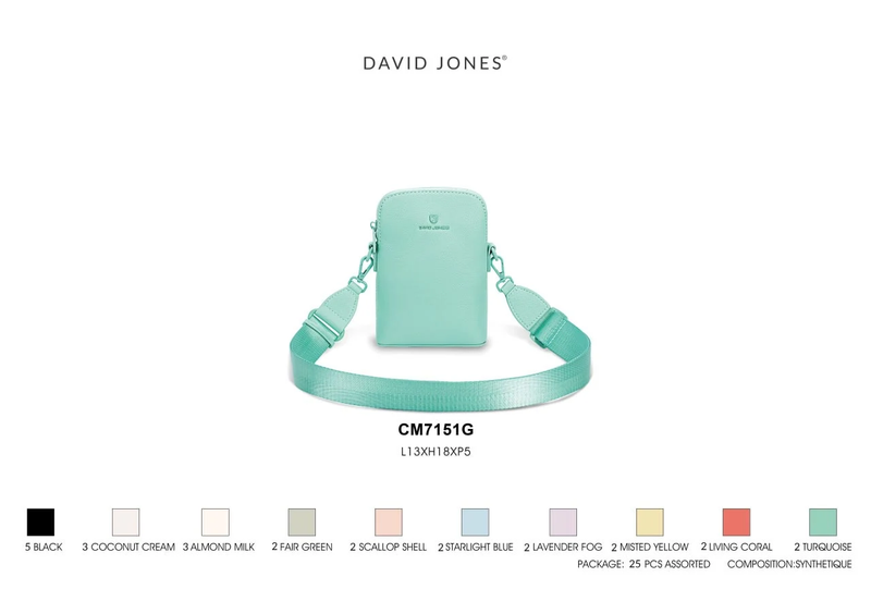 کیف دوشی زنانه دیوید جونز مدل David Jones CM7151G