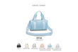 کیف دوشی زنانه دیوید جونز مدل David Jones CM7488