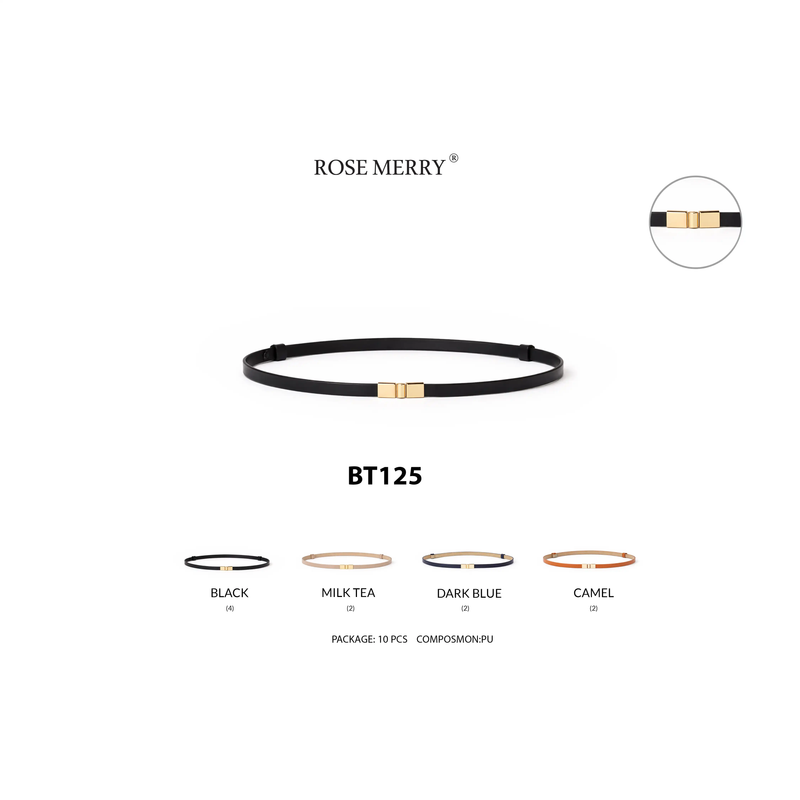 کمربند زنانه رزمری مدل Rose Merry BT125