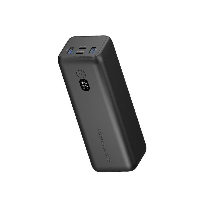 پاوربانک POWEROLOGY مدل ONYX 30000MAH 100W DUAL USB-C 
