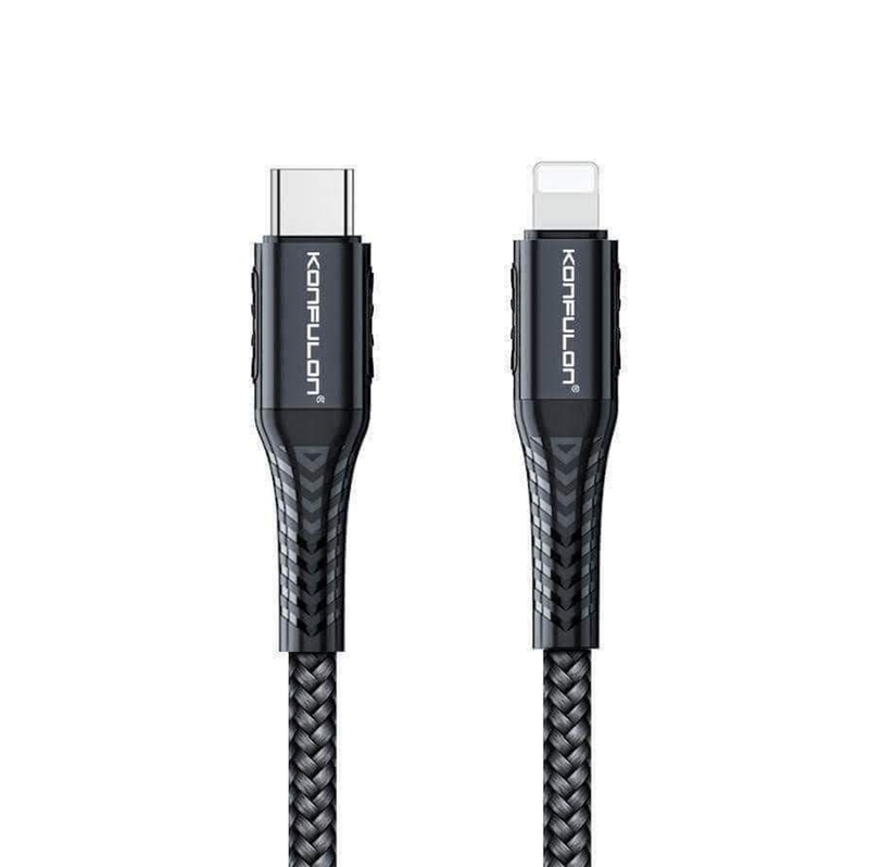کابل شارژ KONFULON 20W مدل TYPE-C به LIGHTNING