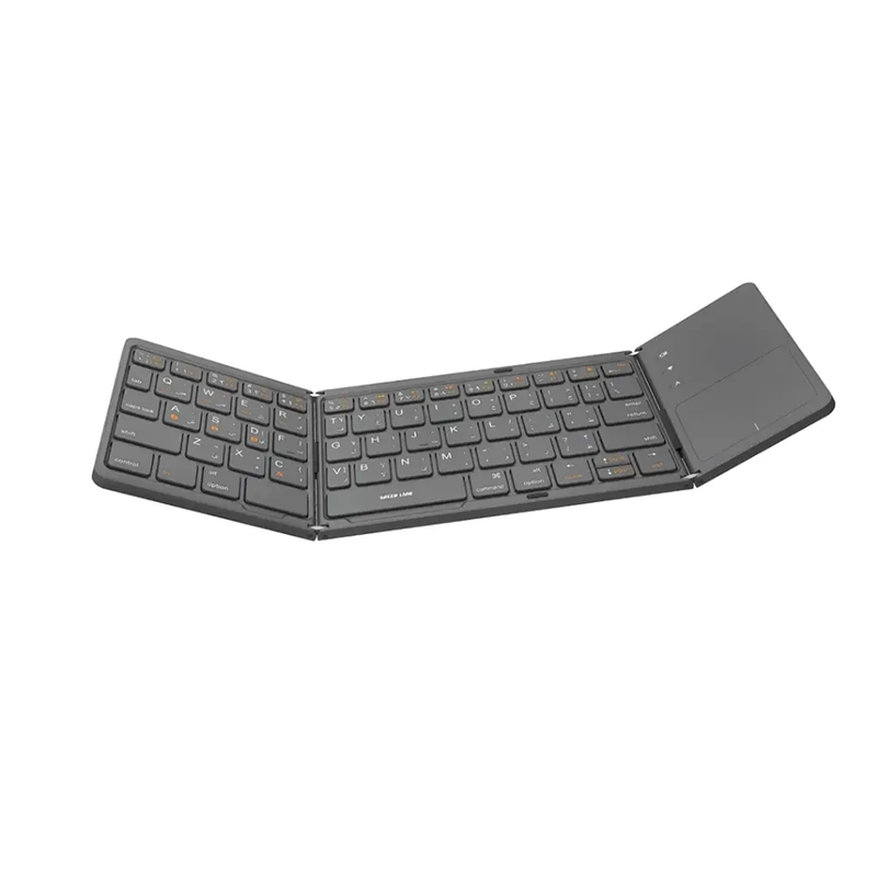 Green Line Foldable Bluetooth Keyboard with Touchpad Model GREEN LION FOLDABLE GNFLDBTKBGY