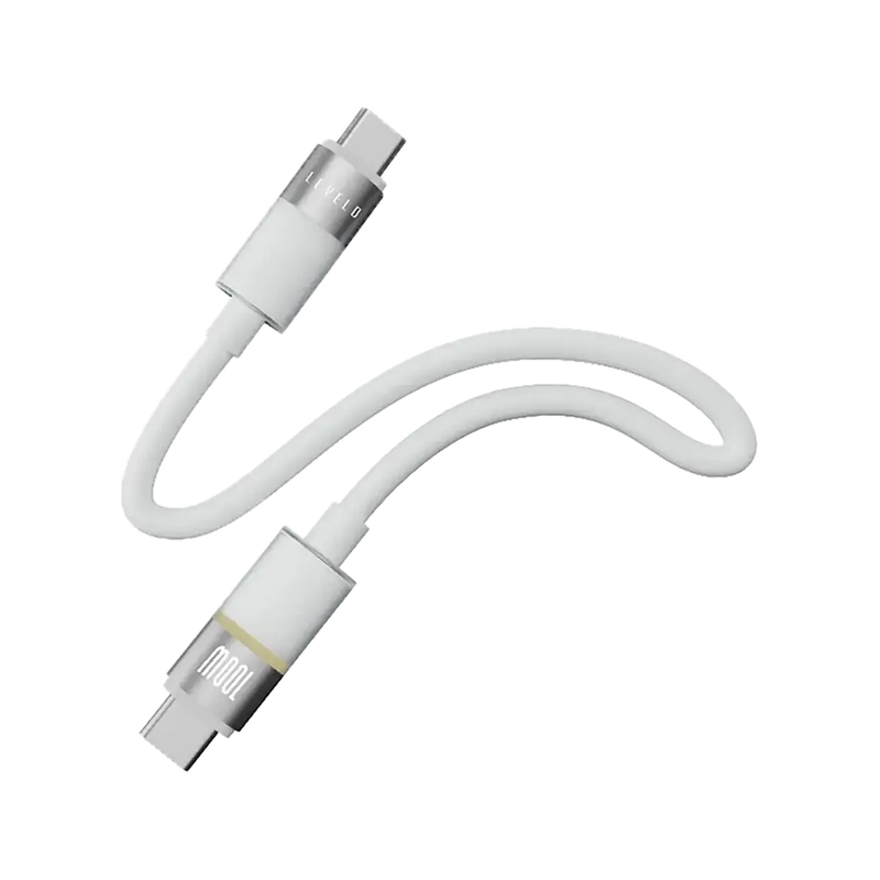 کابل شارژ تایپ سی 100w لولو مدل LEVELO LUNO TYPE-C TO TYPE-C
